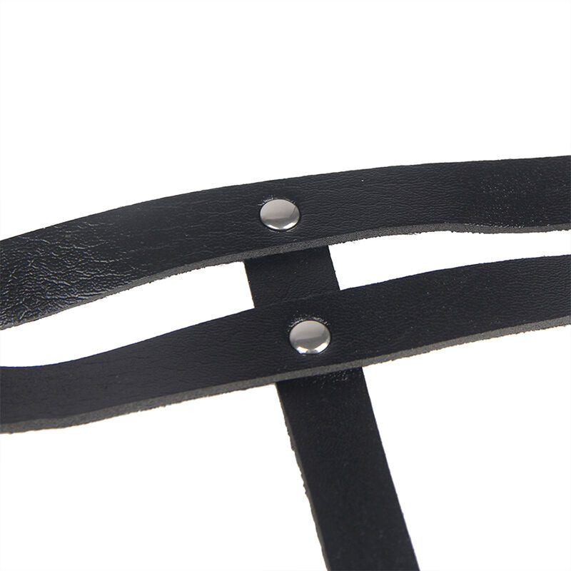 SUBBLIME - RINGKETTE AUS LEDER SCHWARZ EINHEITSGRÖSSE