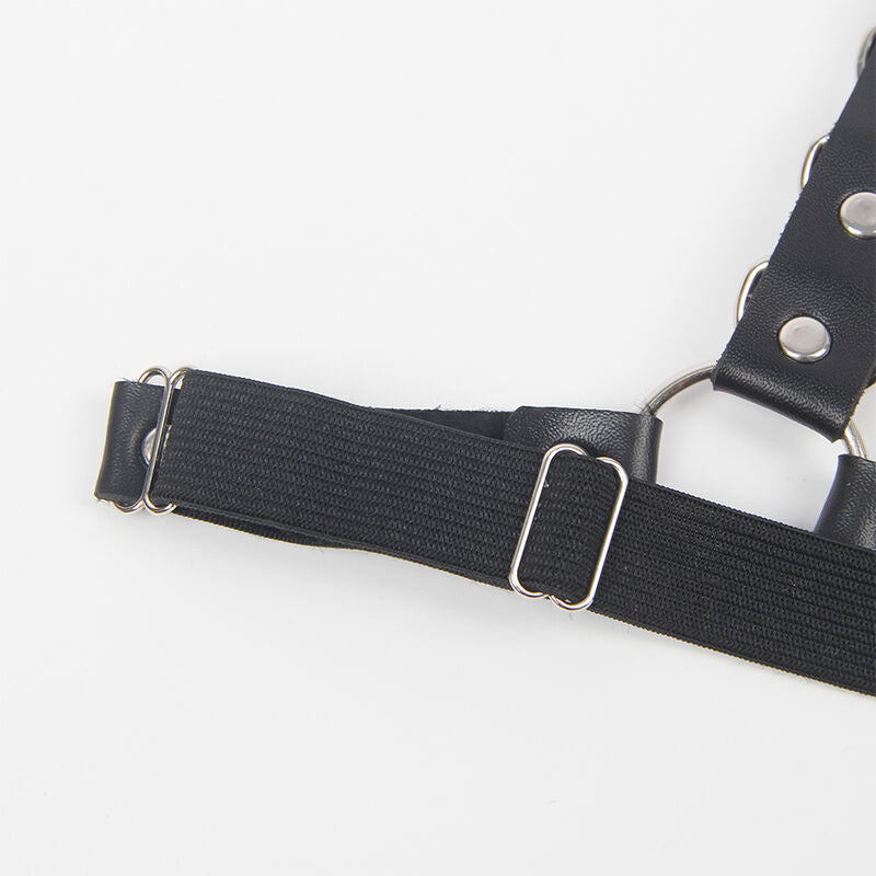SUBBLIME - GURTGESCHIRR MIT RINGEN UND KETTE DETAIL EINHEITSGRÖSSE