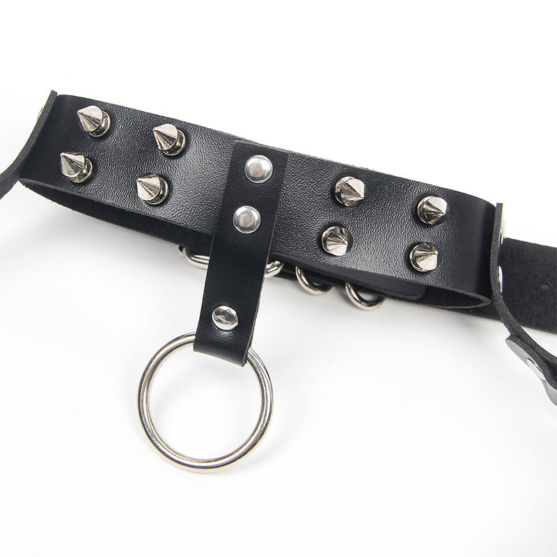 SUBBLIME - HARNESS-BH UND HALSBAND MIT KETTE GRÖSSE S EINHEITSGRÖSSE