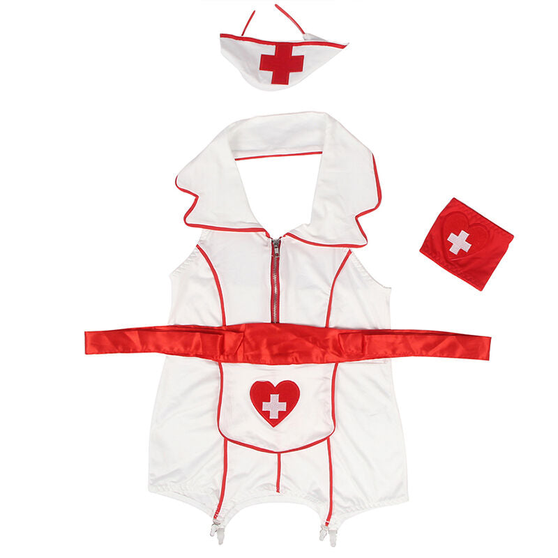 SUBBLIME - SEXY-KRANKENSCHWESTERNKOSTÜM KLEID S/M