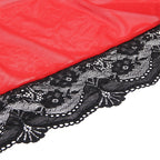 SUBBLIME - TRANSPARENTES SPITZENOBERTEIL ROT S/M