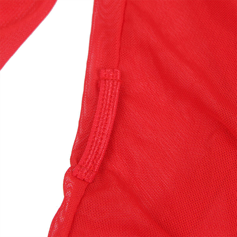 SUBBLIME - TRANSPARENTES SPITZENOBERTEIL ROT S/M
