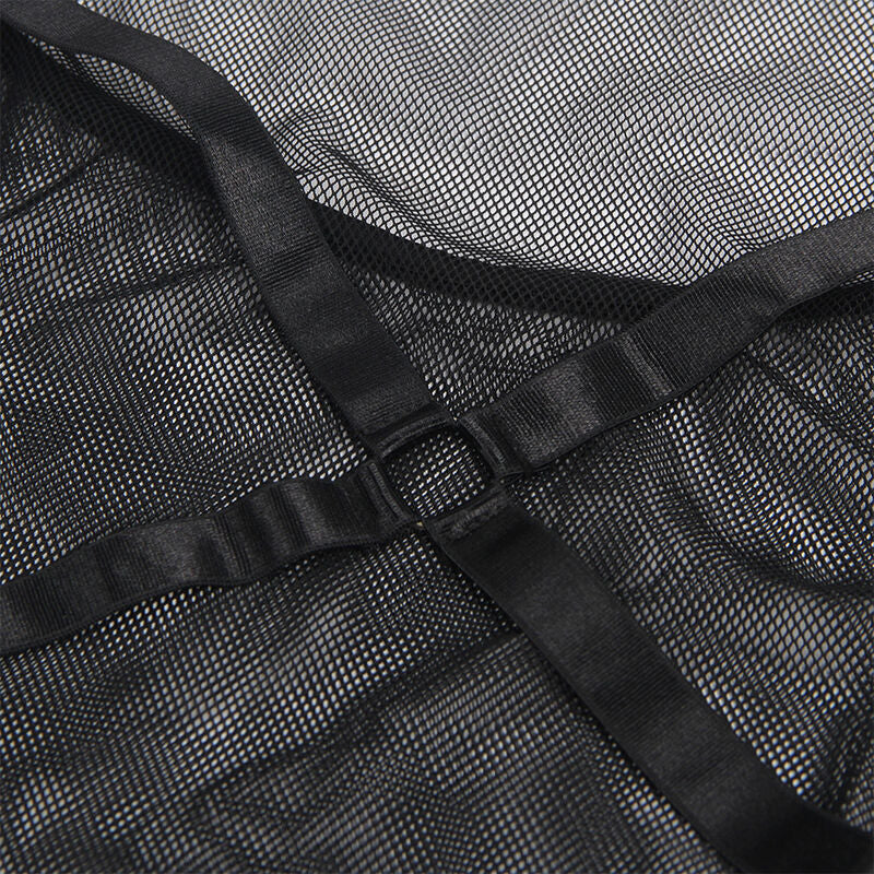 SUBBLIME - TRANSPARENTES NECKHOLDERKLEID SCHWARZ S/M