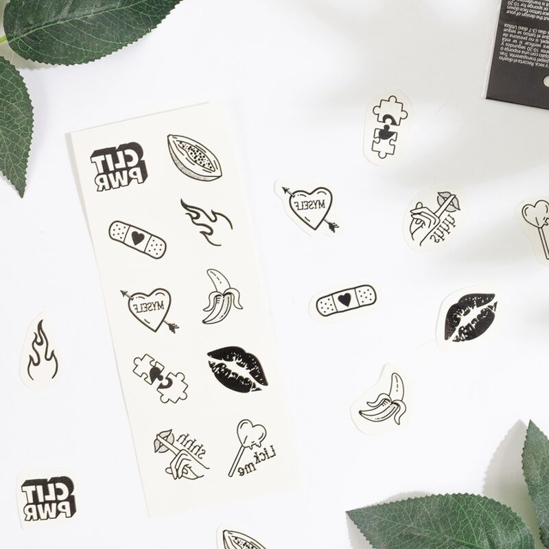 SECRET PLAY - SET AUS 10 TEMPORÄREN TATTOOS CANDY COLLECTION
