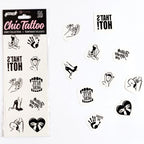 SECRET PLAY - SET AUS 10 TEMPORÄREN KINKY-TATTOOS KOLLEKTION