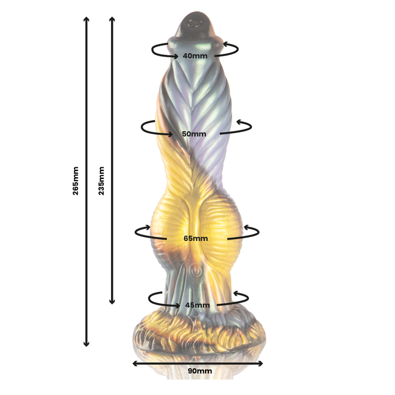 EPIC - PHOENIX DILDO DIE WIEDERAUFERSTEHUNG DER LUST WIEDERAUFLADBARE FERNBEDIENUNG