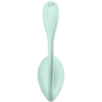 SATISFYER - APPLICATION GRATUITE STIMULATEUR DE POINT G PÉTALE LISSE VERT D'EAU