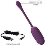 PRETTY LOVE - CASPER VIOLETTES WIEDERAUFLADBARES VIBRIERENDES EI