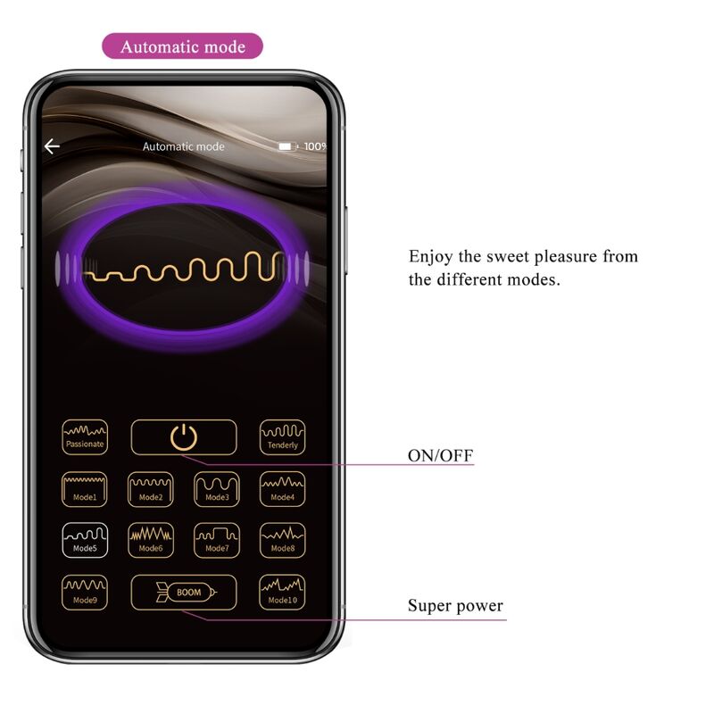 PRETTY LOVE - CASPER VIOLETTES WIEDERAUFLADBARES VIBRIERENDES EI