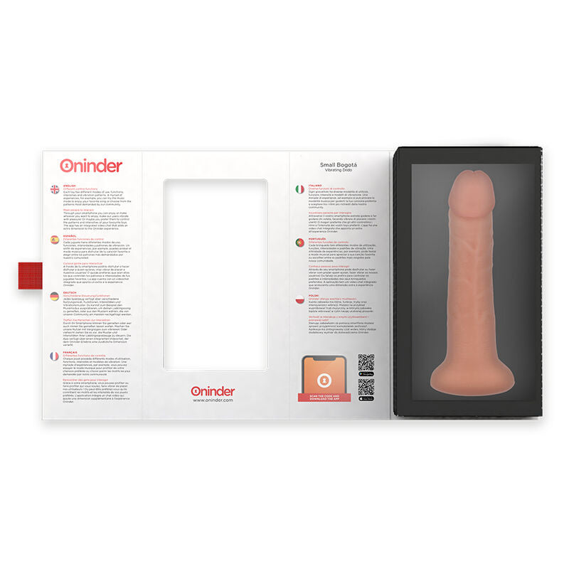ONINDER - VIBRATOR BOGOTÁ 9 GESCHWINDIGKEITEN NATUR 17.5 CM -Ø- 4 CM - KOSTENLOSE APP