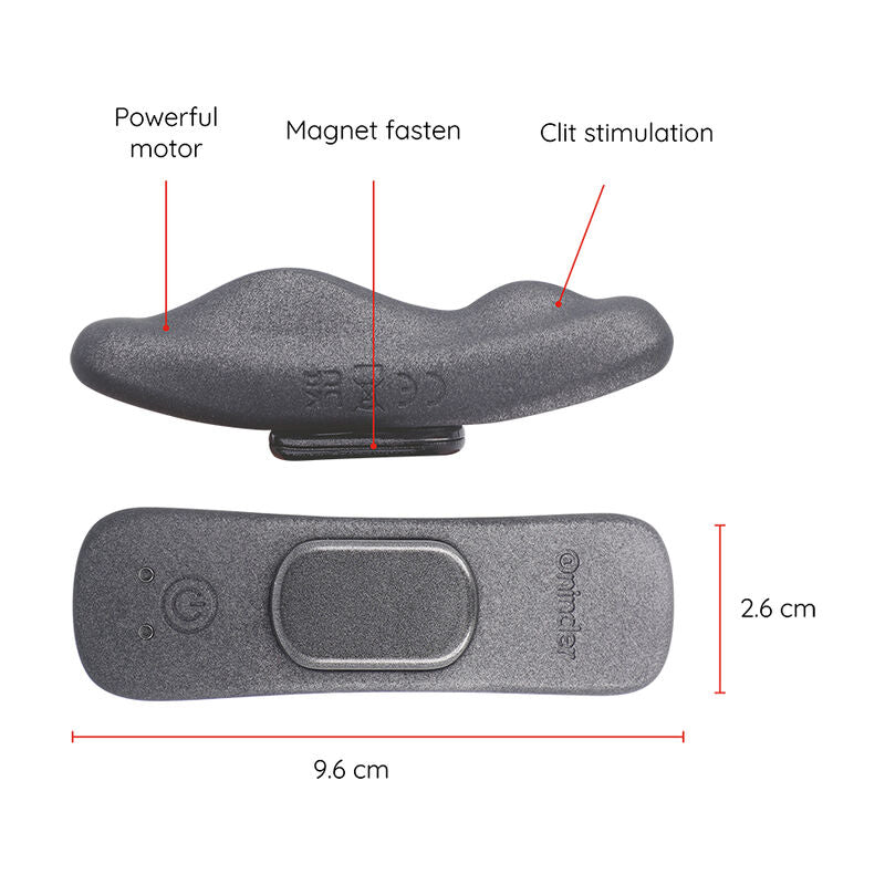 ONINDER - WIEDERAUFLADBARER VIBRATOR MANILA PANTY 9 GESCHWINDIGKEITEN 9,6 CM X 2,6 CM - KOSTENLOSE APP