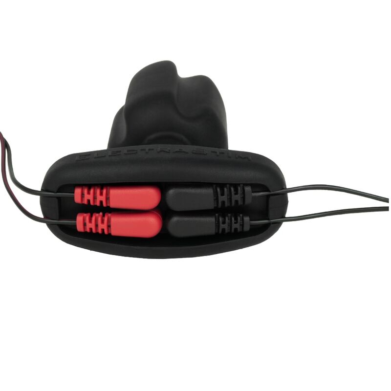ELECTRASTIM - VIERPOLIGER ANALPLUG TARTARE AUS SILIKON, SCHWARZ
