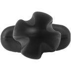 ELECTRASTIM - VIERPOLIGER ANALPLUG TARTARE AUS SILIKON, SCHWARZ