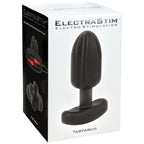 ELECTRASTIM - VIERPOLIGER ANALPLUG TARTARE AUS SILIKON, SCHWARZ