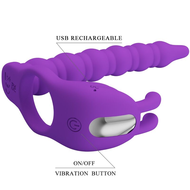 PRETTY LOVE - BLACKNEY PENISRING MIT VIBRATIONSPLUG