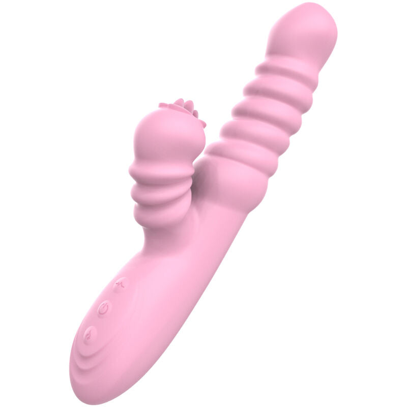 ARMONY – MULTIFUNKTIONSRÜTTLER MIT STIMULIERENDER ZUNGE WÄRMEEFFEKT ROSA