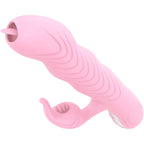 ARMONY - DOPPELTER ZUNGEN-VIBRATOR MARCIA & POUSETTE MIT WÄRMEEFFEKT ROSA