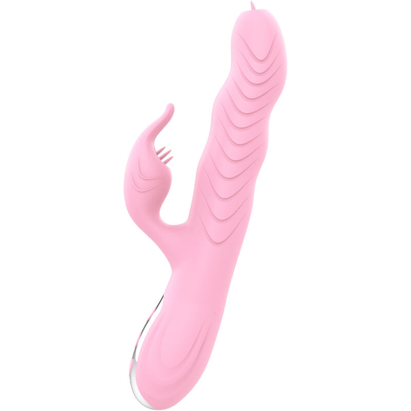 ARMONY - DOPPELTER ZUNGEN-VIBRATOR MARCIA & POUSETTE MIT WÄRMEEFFEKT ROSA