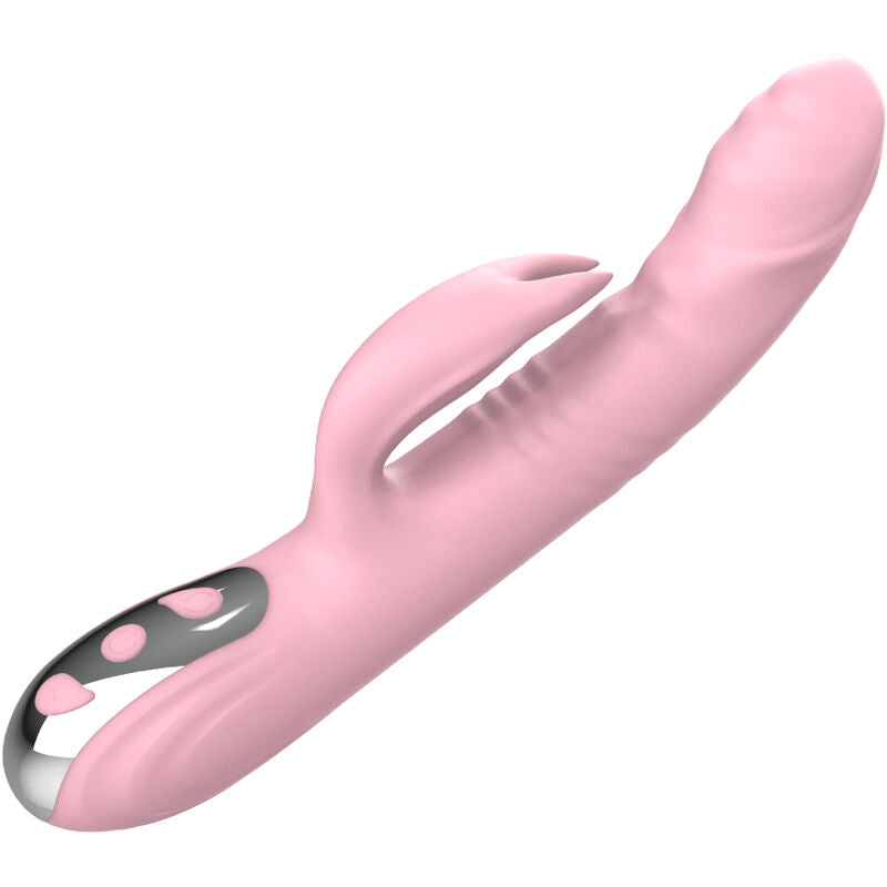 ARMONY - VOLLSTÄNDIG FINGERFÖRMIGER HASENVIBRATOR MIT WÄRMEEFFEKT ROSA
