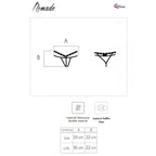 LIVCO CORSETTI FASHION - NOMADE TANGA CROTCHLESS NEGRO