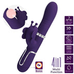PRETTY LOVE - MULTIFUNKTIONS-KANINCHEN-VIBRATOR 4 IN 1 LILA SCHMETTERLING