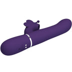 PRETTY LOVE - MULTIFUNKTIONS-KANINCHEN-VIBRATOR 4 IN 1 LILA SCHMETTERLING