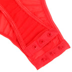 SUBBLIME - TEDDY MIT STRAFBAND UND ROTEN BRUSTRIEMCHEN S/M