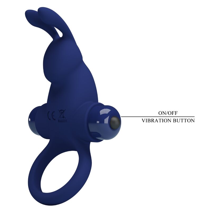 PRETTY LOVE - JIRO HASENRING MIT VIBRATION BLAU