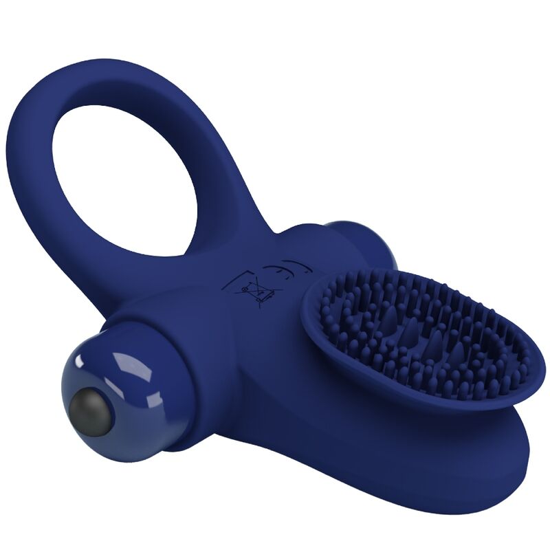 PRETTY LOVE - VIBRIERENDER COCKRING BLAU