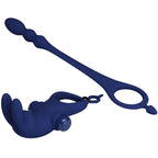 PRETTY LOVE - AYAD ANNEAU VIBRATEUR LAPIN AVEC PLUG BLEU