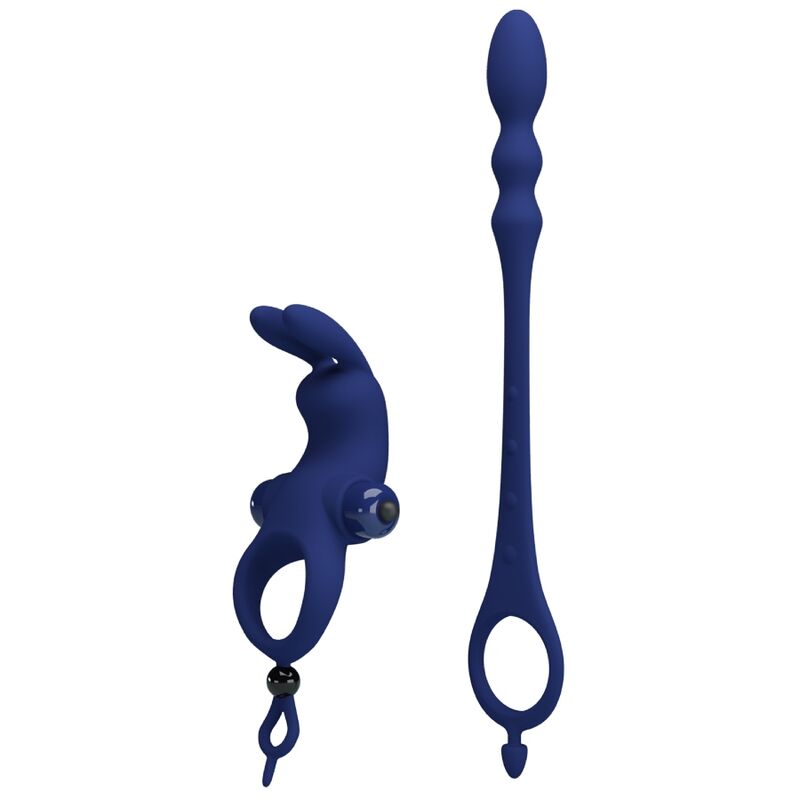 PRETTY LOVE - AYAD VIBRATOR-HASENRING MIT BLAUEM PLUG