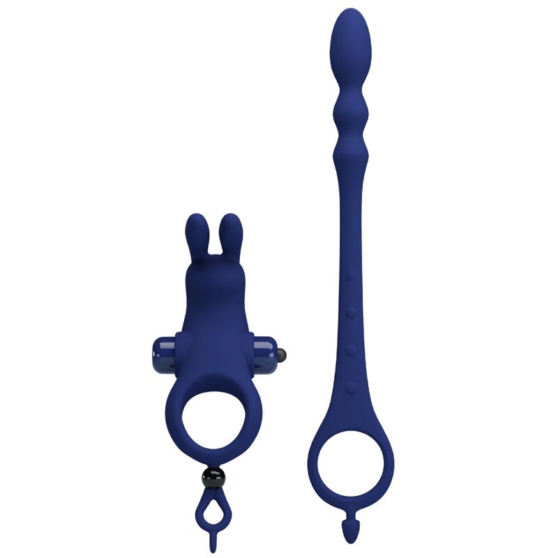 PRETTY LOVE - AYAD VIBRATOR-HASENRING MIT BLAUEM PLUG