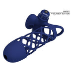 PRETTY LOVE - GIANN VIBRATORRING MIT BLAUER SILIKONHÜLLE