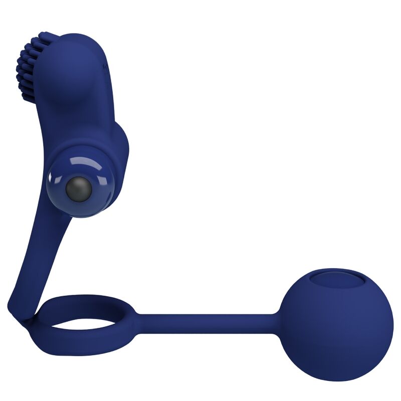 PRETTY LOVE – REMINGTON DOPPELTER VIBRATIONS-RING MIT BLAUEM PLUG