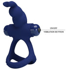 PRETTY LOVE - LUCHITO DOPPELRING-VIBRATOR HASE BLAU