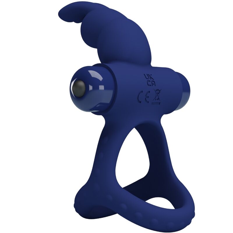 PRETTY LOVE - LUCHITO DOPPELRING-VIBRATOR HASE BLAU