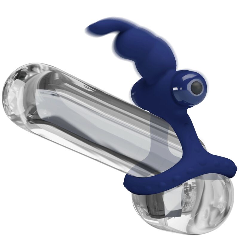 PRETTY LOVE - LUCHITO DOPPELRING-VIBRATOR HASE BLAU