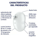 SATISFYER - CUTIE GHOST VIBRATEUR  POSER BLANC