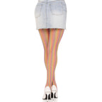 LEG AVENUE - GEHÄKELTE MULTICOLOR-STRÜMPFE