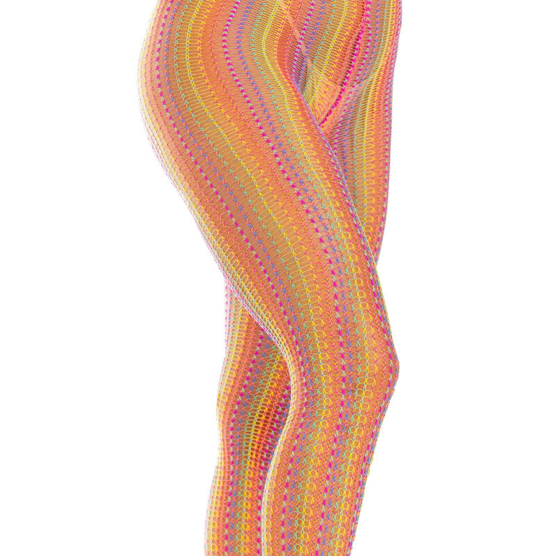 LEG AVENUE - GEHÄKELTE MULTICOLOR-STRÜMPFE