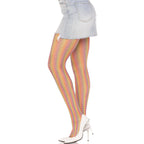 LEG AVENUE - GEHÄKELTE MULTICOLOR-STRÜMPFE