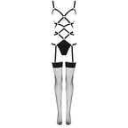 LIVCO CORSETTI FASHION - THIARA LC 20213 SET BODY + STRÜMPFE SCHWARZ S/M