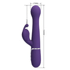 PRETTY LOVE - DEJON VIBRATOR RABBIT 3 IN 1 MULTIFUNKTIONAL VIOLETT