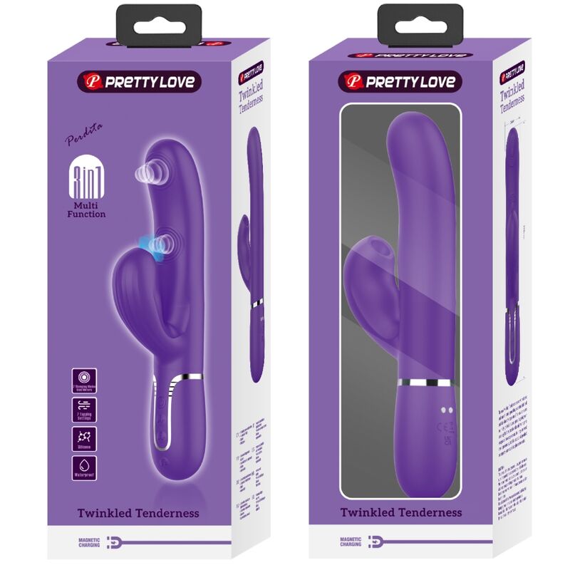PRETTY LOVE - PERLITA G-SPOT-VIBRATOR 3-IN-1 MULTIFUNKTION VIOLETT