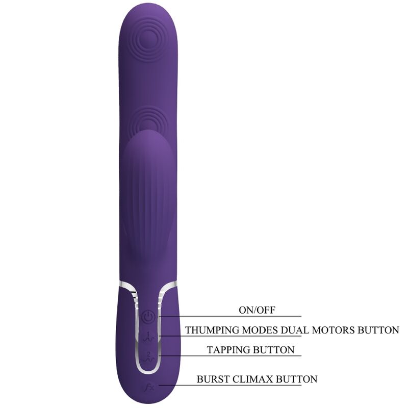 PRETTY LOVE - PERLITA G-SPOT-VIBRATOR 3-IN-1 MULTIFUNKTION VIOLETT
