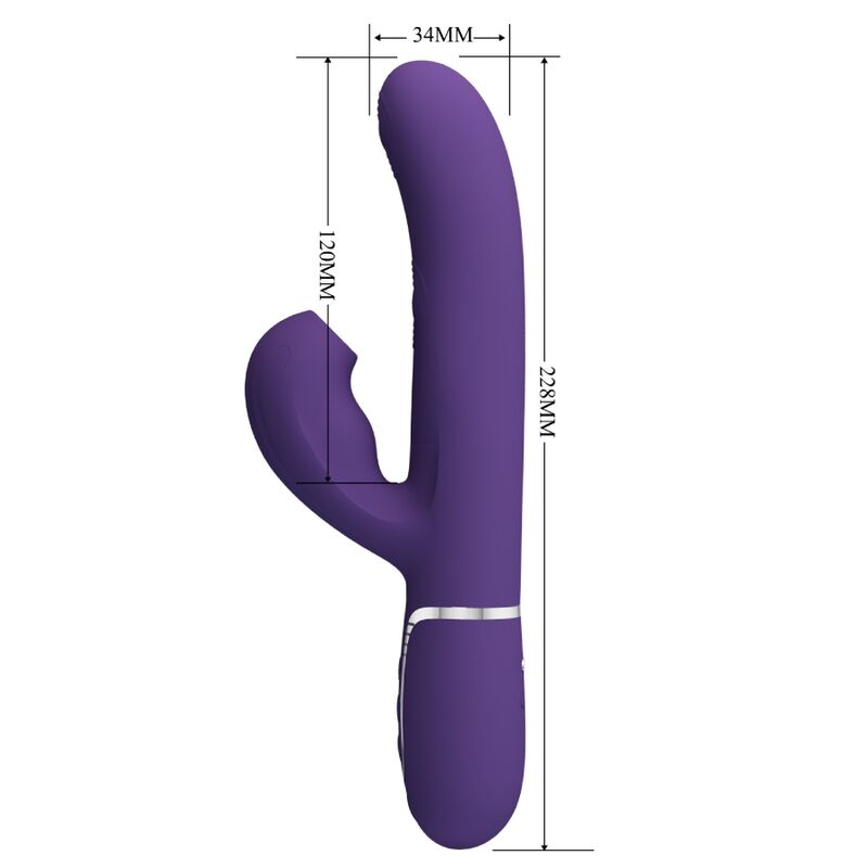 PRETTY LOVE - PERLITA G-SPOT-VIBRATOR 3-IN-1 MULTIFUNKTION VIOLETT
