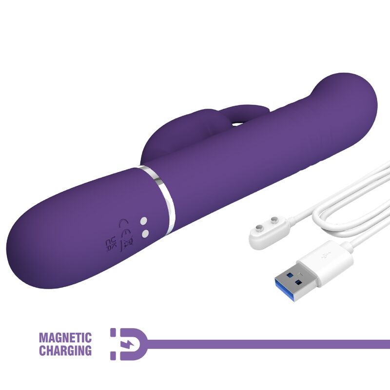 PRETTY LOVE - VIBRATOR COALE KANINCHEN 4 IN 1 VIOLETT