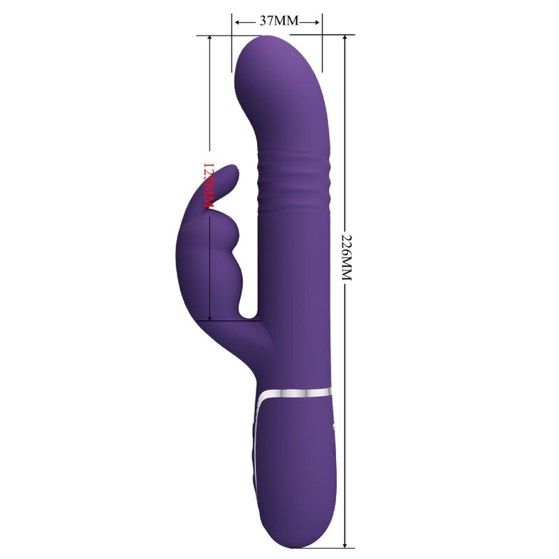 PRETTY LOVE - VIBRATOR COALE KANINCHEN 4 IN 1 VIOLETT