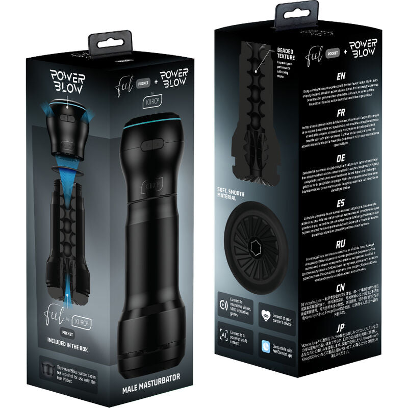 KIIROO - FEEL POCKET MÄNNLICHER MASTURBATOR + POWER BLOW