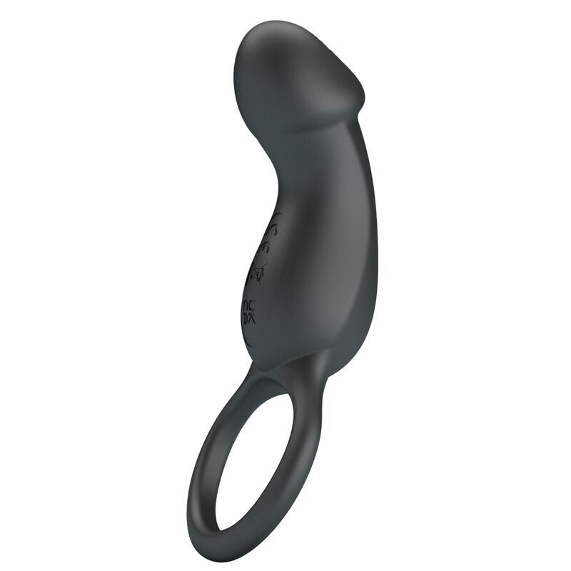 PRETTY LOVE - TRAE VIBRATIONS-RING MIT STIMULATOR SCHWARZ